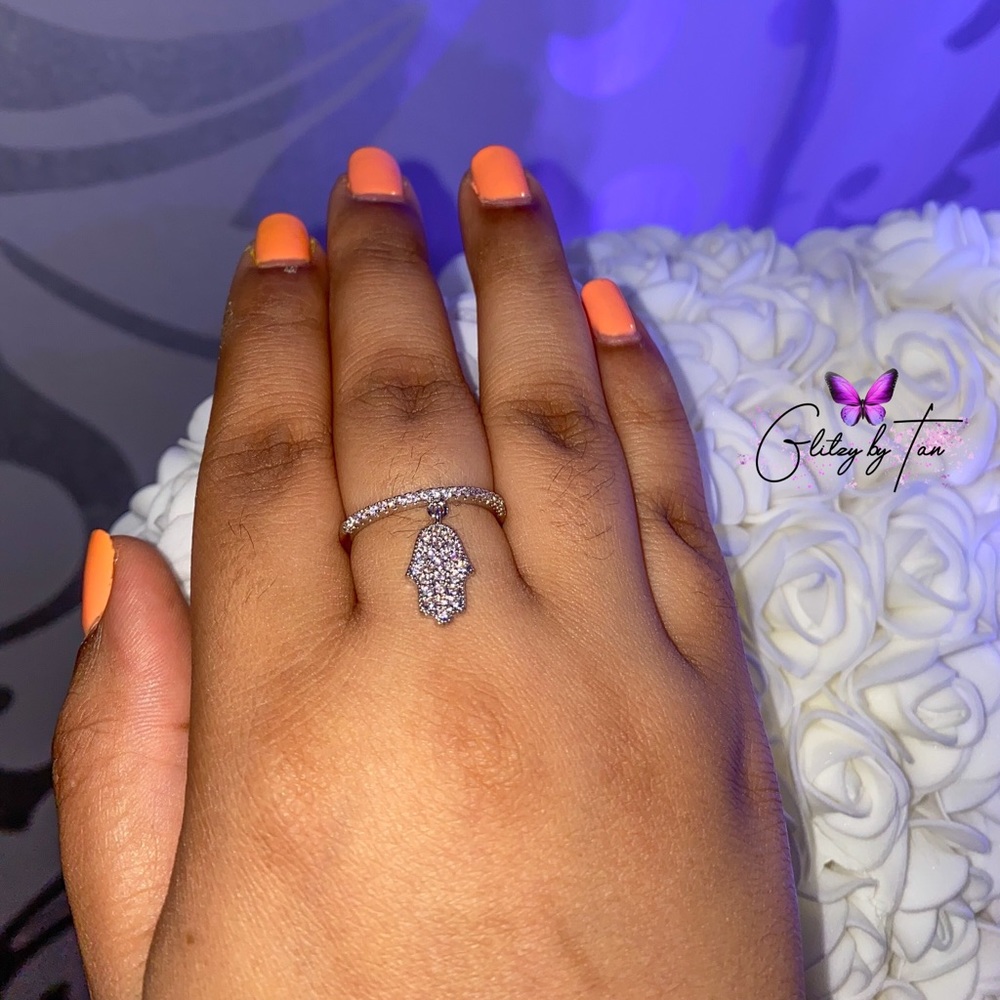 Silver Hamsa Ring